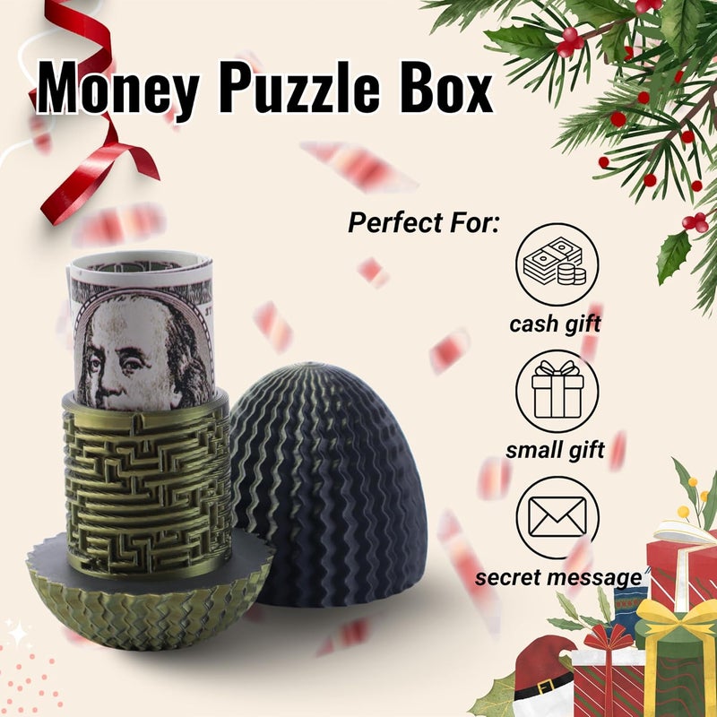 Galapopo Mystery Egg Puzzle Box, Money Puzzle Box for Cash Gift, Birthday Wedding Easter Xmas Holiday Celebration Money Gift Ideas, Brain Teaser Puzzle Toy for Adults Kids Teens - Image 3